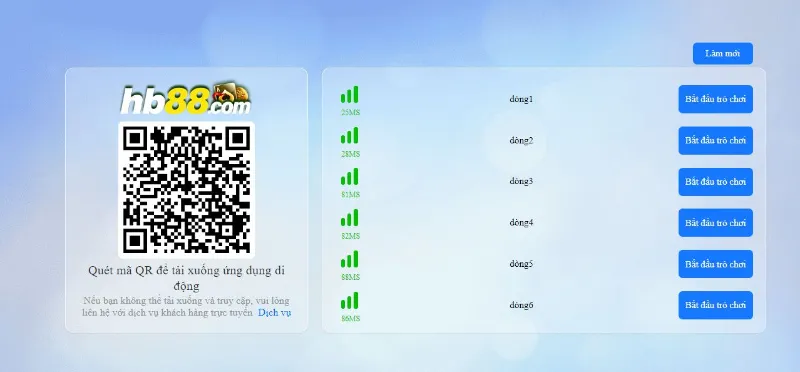 Tải ứng dụng HB88 tận hưởng cá cược di động